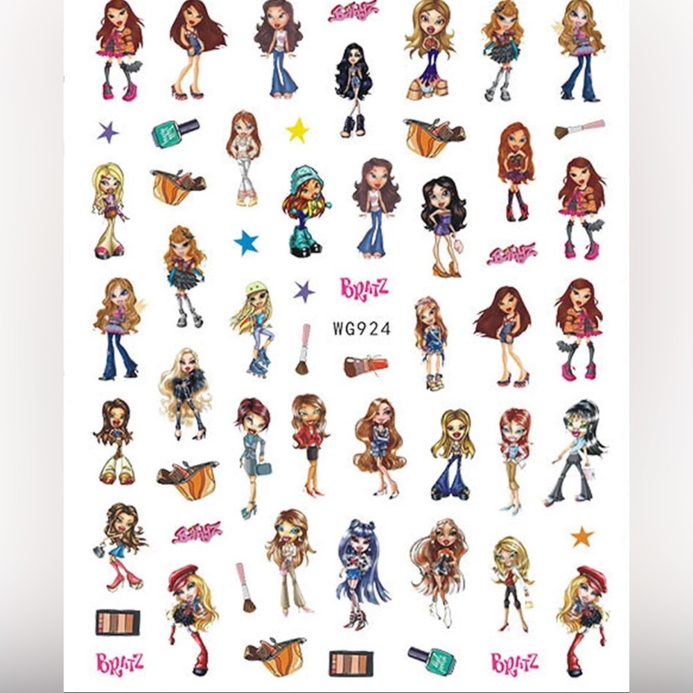 BRATZ NAIL STICKERS